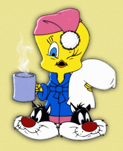 Gif Titi petit déjeuner